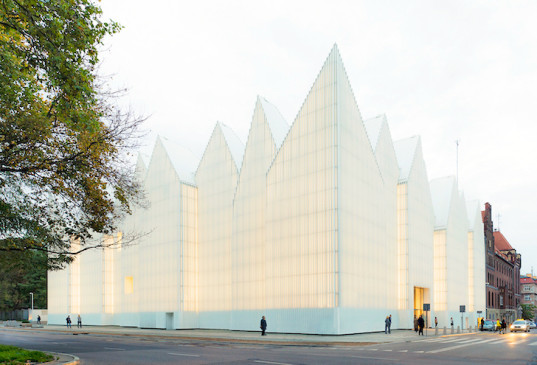 A Polish Crystalline concert hall with fascinating prismatic interior