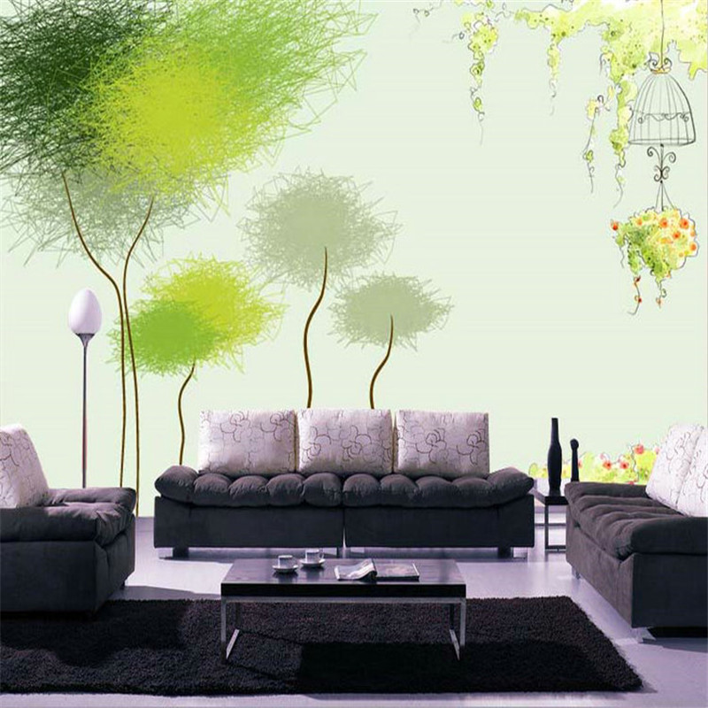 Fashion-TV-personality-tree-custom-wallpaper-background-wallpaper-the-living-room-sofa-bedroom-children-s-room